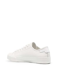 weiße Leder niedrige Sneakers von Sandro Paris