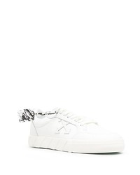 weiße Leder niedrige Sneakers von Off-White