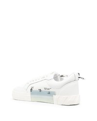 weiße Leder niedrige Sneakers von Off-White