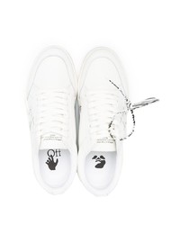 weiße Leder niedrige Sneakers von Off-White