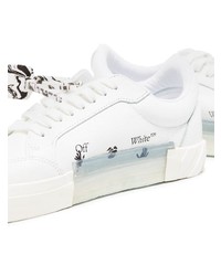 weiße Leder niedrige Sneakers von Off-White