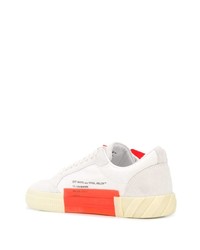 weiße Leder niedrige Sneakers von Off-White