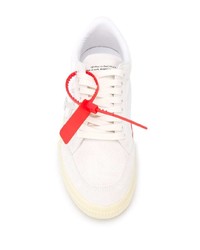 weiße Leder niedrige Sneakers von Off-White