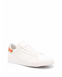 weiße Leder niedrige Sneakers von Heron Preston