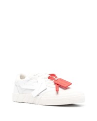 weiße Leder niedrige Sneakers von Off-White