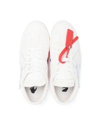 weiße Leder niedrige Sneakers von Off-White