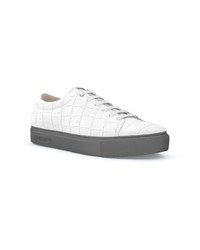 weiße Leder niedrige Sneakers von Swear