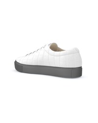 weiße Leder niedrige Sneakers von Swear