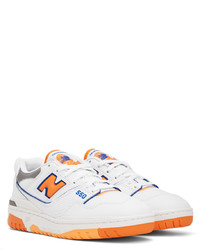 weiße Leder niedrige Sneakers von New Balance