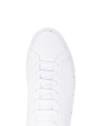 weiße Leder niedrige Sneakers von Common Projects