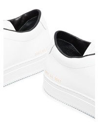 weiße Leder niedrige Sneakers von Common Projects