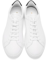 weiße Leder niedrige Sneakers von Common Projects