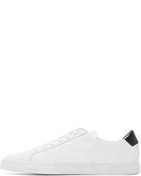 weiße Leder niedrige Sneakers von Common Projects