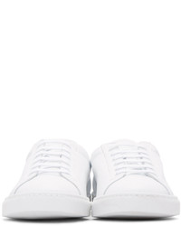 weiße Leder niedrige Sneakers von Common Projects