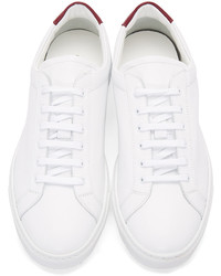 weiße Leder niedrige Sneakers von Common Projects