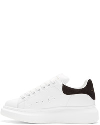 weiße Leder niedrige Sneakers von Alexander McQueen