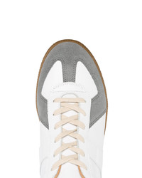 weiße Leder niedrige Sneakers von Maison Margiela