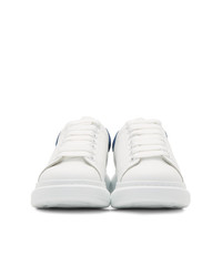 weiße Leder niedrige Sneakers von Alexander McQueen