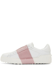 weiße Leder niedrige Sneakers von Valentino