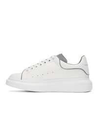 weiße Leder niedrige Sneakers von Alexander McQueen