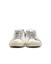 weiße Leder niedrige Sneakers von Golden Goose