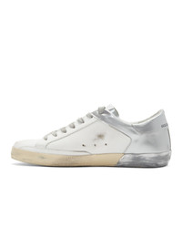 weiße Leder niedrige Sneakers von Golden Goose