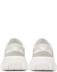 weiße Leder niedrige Sneakers von Balmain