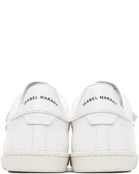 weiße Leder niedrige Sneakers von Isabel Marant