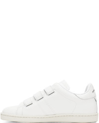 weiße Leder niedrige Sneakers von Isabel Marant