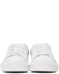 weiße Leder niedrige Sneakers von Burberry