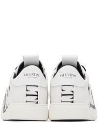 weiße Leder niedrige Sneakers von Valentino Garavani