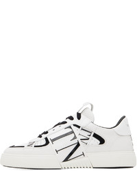 weiße Leder niedrige Sneakers von Valentino Garavani