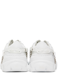 weiße Leder niedrige Sneakers von Rombaut