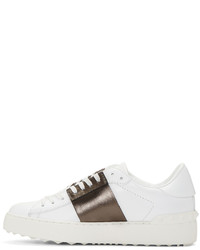 weiße Leder niedrige Sneakers von Valentino