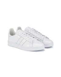 weiße Leder niedrige Sneakers von Adidas By White Mountaineering