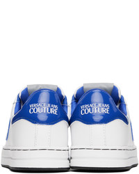 weiße Leder niedrige Sneakers von VERSACE JEANS COUTURE