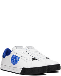 weiße Leder niedrige Sneakers von VERSACE JEANS COUTURE