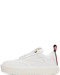 weiße Leder niedrige Sneakers von Lanvin