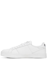 weiße Leder niedrige Sneakers von VERSACE JEANS COUTURE