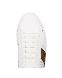 weiße Leder niedrige Sneakers von Fendi