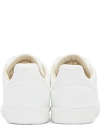 weiße Leder niedrige Sneakers von Maison Margiela