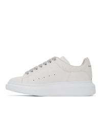 weiße Leder niedrige Sneakers von Alexander McQueen