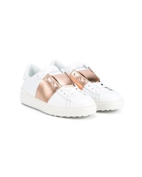 weiße Leder niedrige Sneakers von Valentino