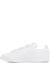 weiße Leder niedrige Sneakers von adidas Originals