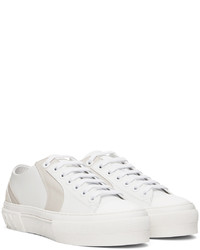 weiße Leder niedrige Sneakers von Burberry