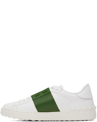 weiße Leder niedrige Sneakers von Valentino Garavani