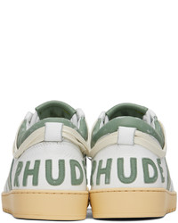 weiße Leder niedrige Sneakers von Rhude