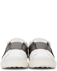 weiße Leder niedrige Sneakers von Valentino