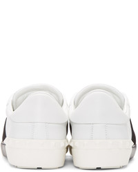 weiße Leder niedrige Sneakers von Valentino