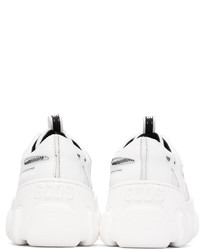 weiße Leder niedrige Sneakers von Gcds